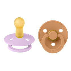 ΠΙΠΙΛΕΣ BIBS COLOUR 2ΤΕΜ. LATEX No 2 VIOLET SKY/PUMPKIN