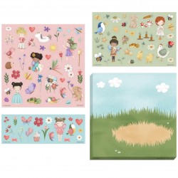 LITTLE DUTCH. Σετ με αυτοκόλλητα Rosa & Friends