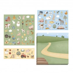 LITTLE DUTCH. Σετ με αυτοκόλλητα Little Farm