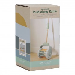  Little Dutch Ξύλινη τρεχαλίτσα-κουδουνίστρα με κοντάρι Forest Friends FSC